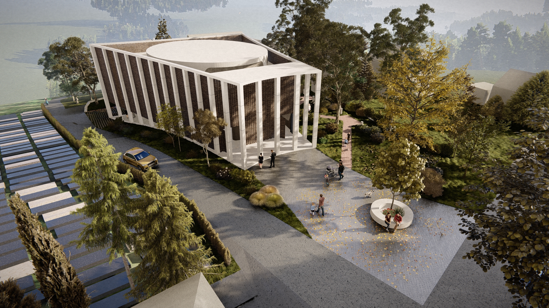 Vertragsabschluss – Bau des Pastoralzentrums der Pfarrei St. Michael in Gračani